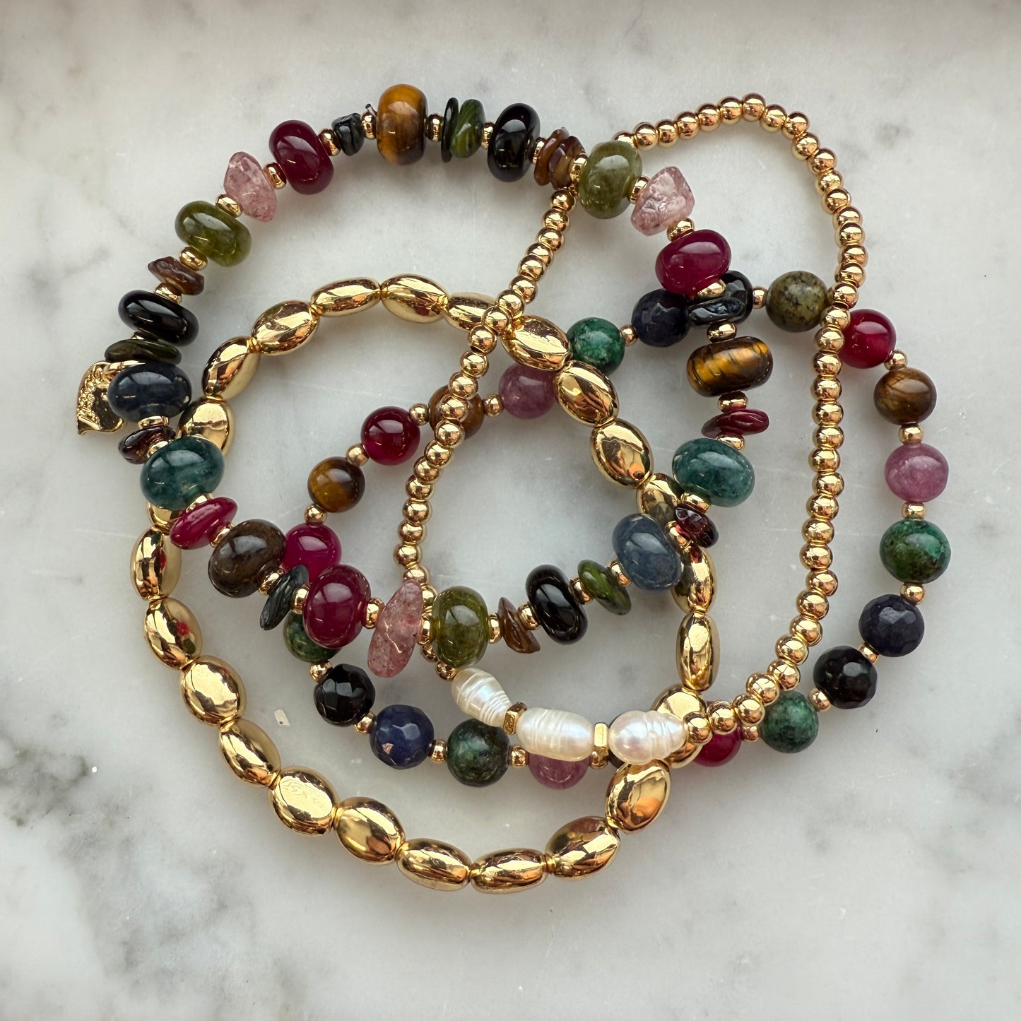Armband Set Cannes Groen