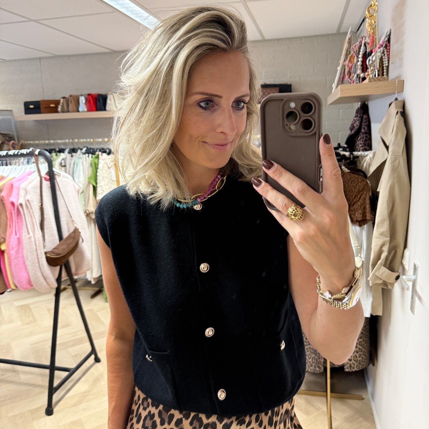 Spencer Charlotte Viscose Zwart