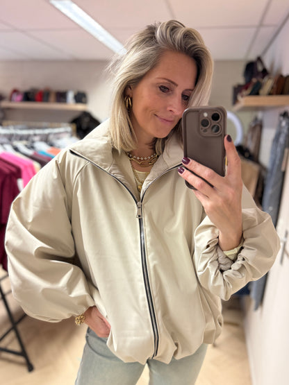 Jas Fabienne Pof Gevoerd Ecru