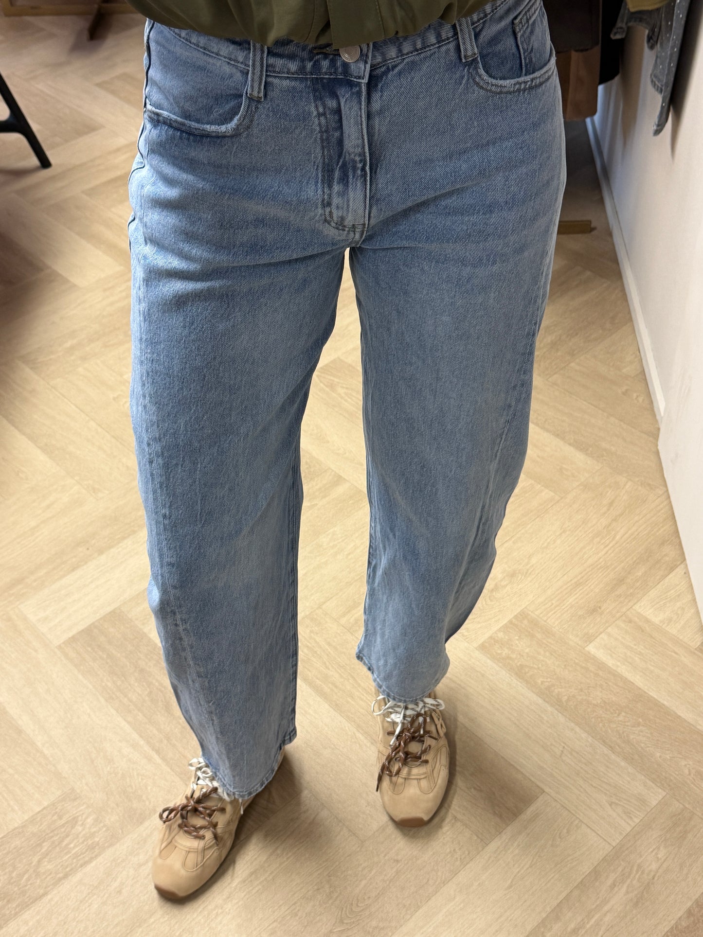 Jeans Bridget Barrel Blauw
