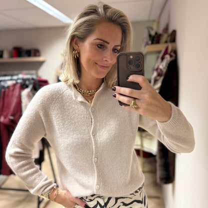 Vest Claudia Lange Mouw Alpaca Kit