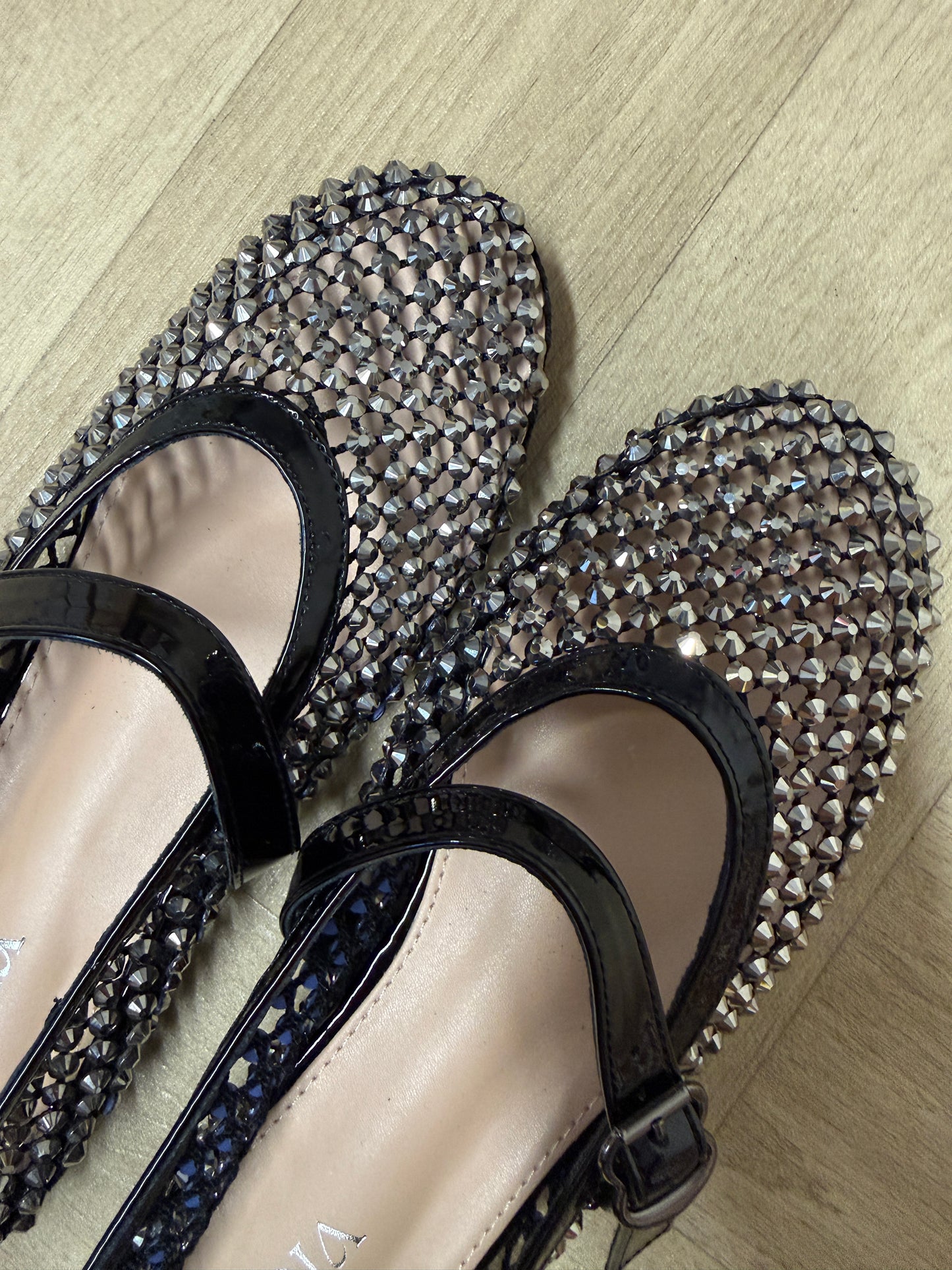 Ballerina Strass Studs Zwart