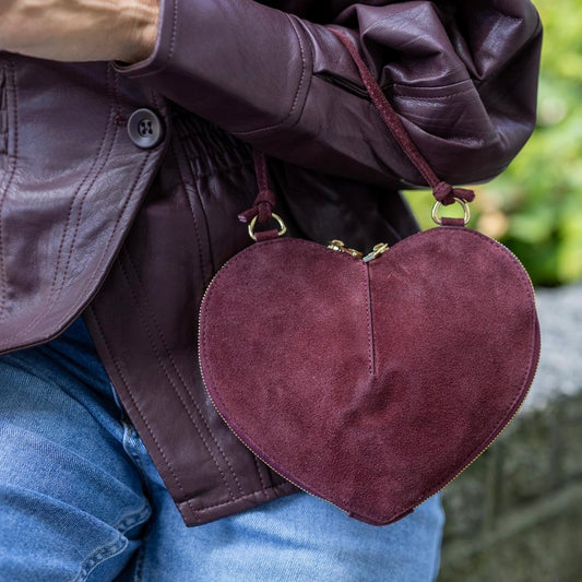 Tas Lamour Suède Burgundy