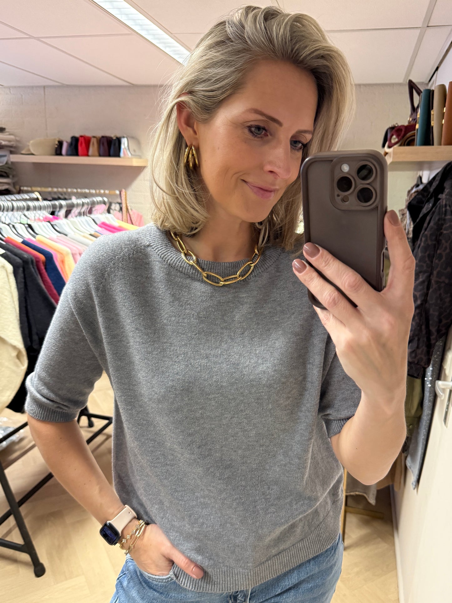 Trui Suzie Viscose Grijs