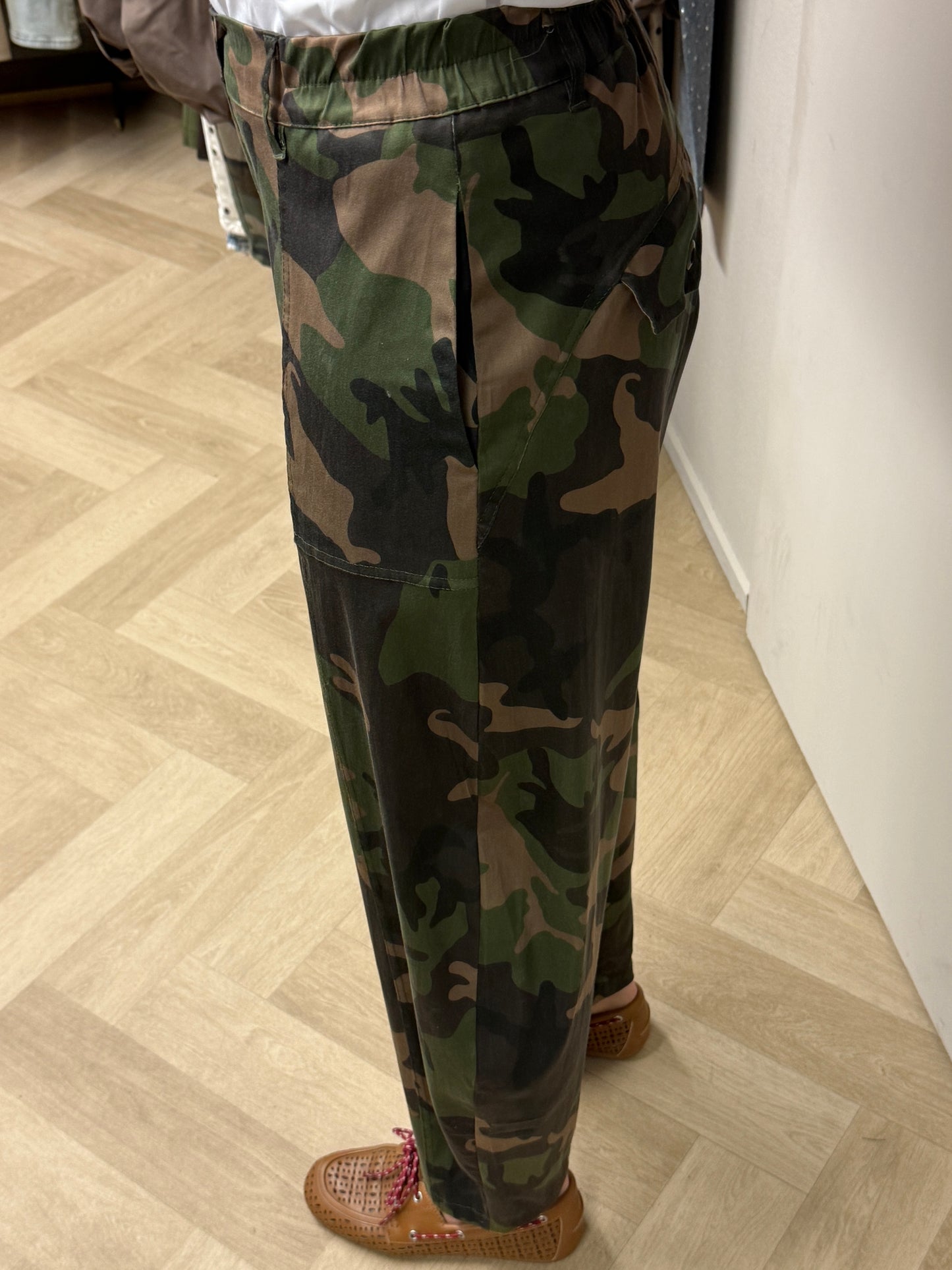 Broek Char Armyprint Groen