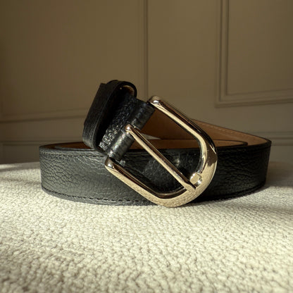 Riem Suus Leer Zwart Zilver