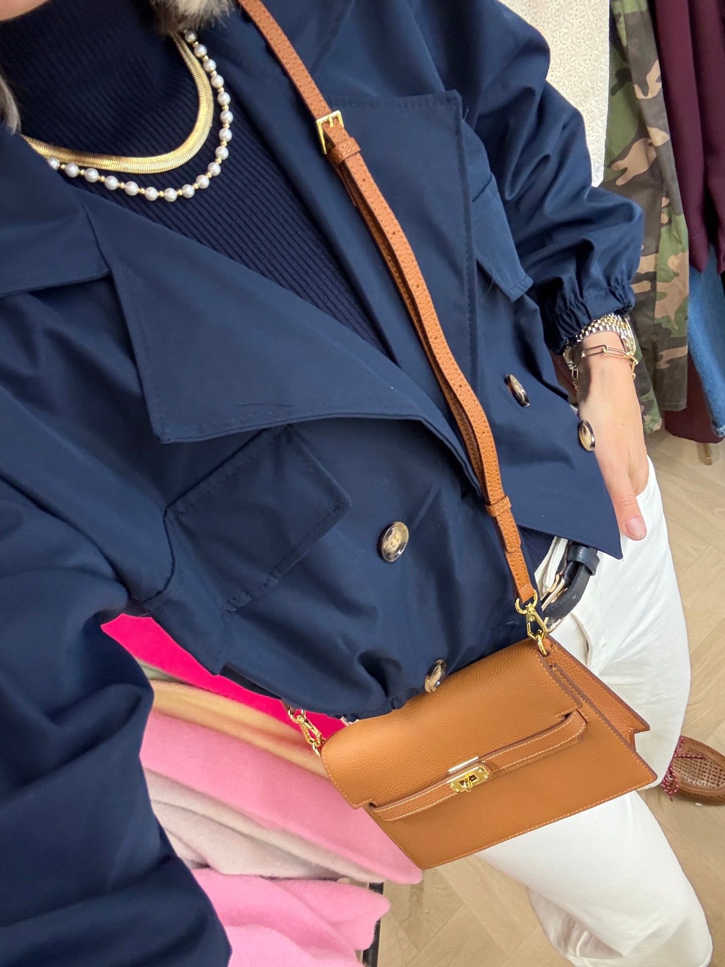 Col Shirley Mouwloos Donkerblauw