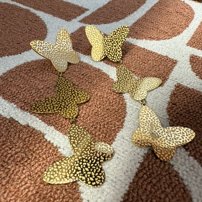 Oorbellen Vlinders Goud