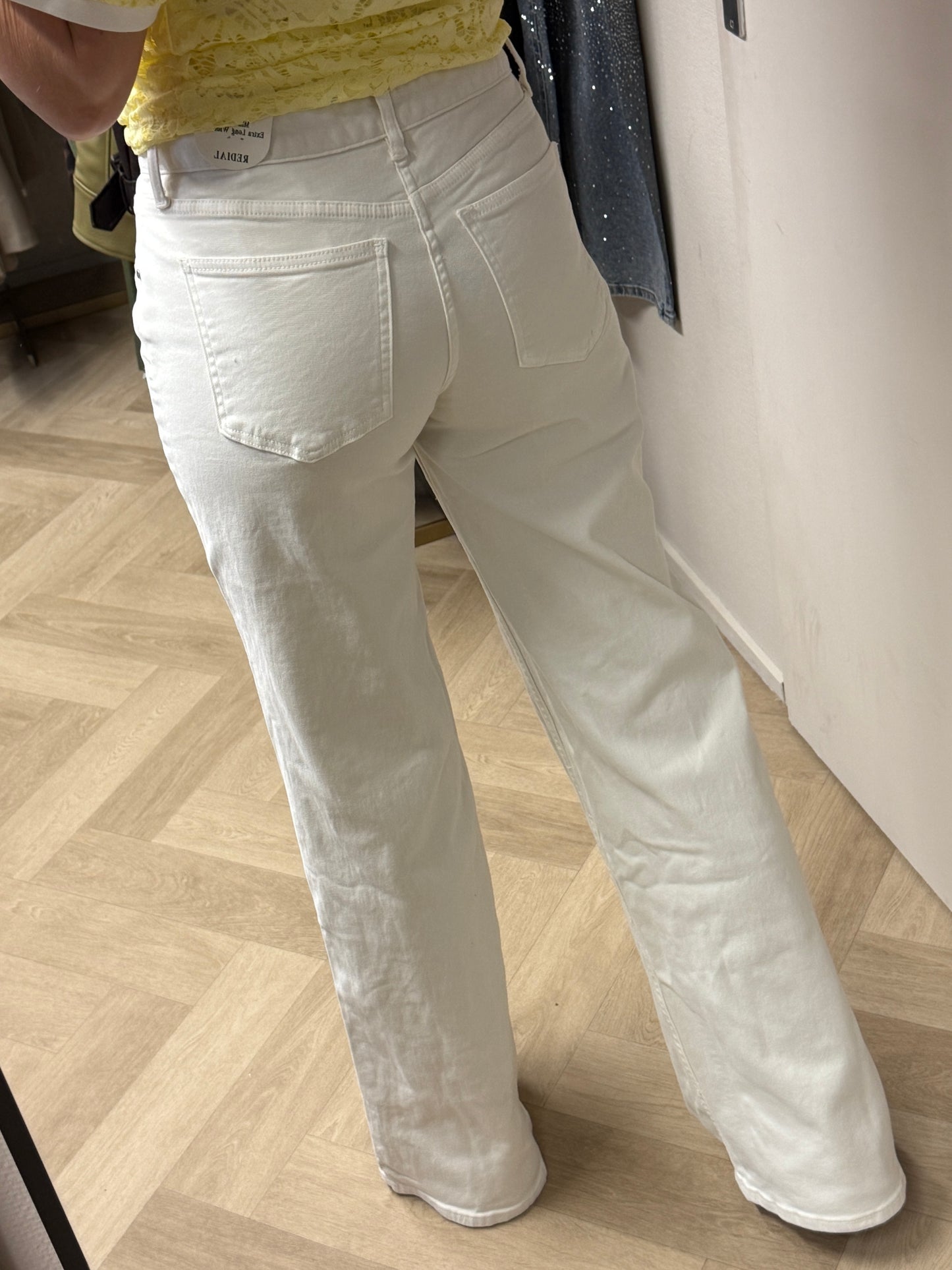 Jeans Redial Wide Legg Tall Ecru