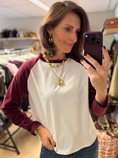 Longsleeve Raglan Bordeaux