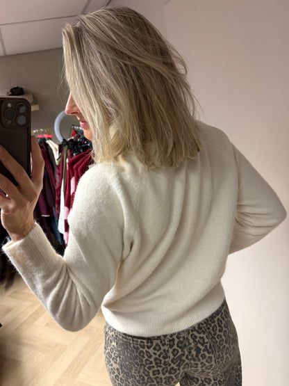 Vest Janet Sjaal Paisley Ecru