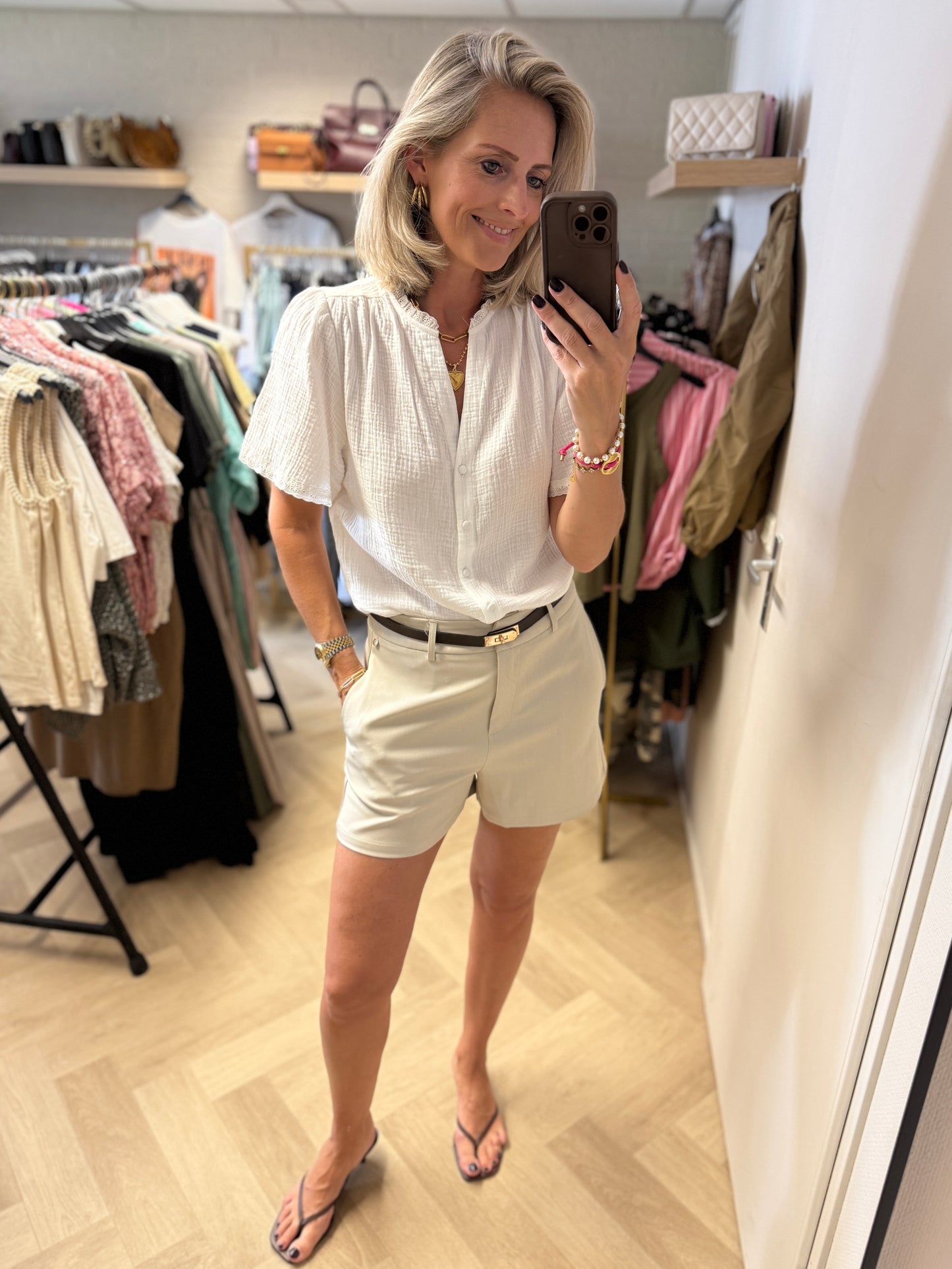 Blouse Marie Mousseline Wit