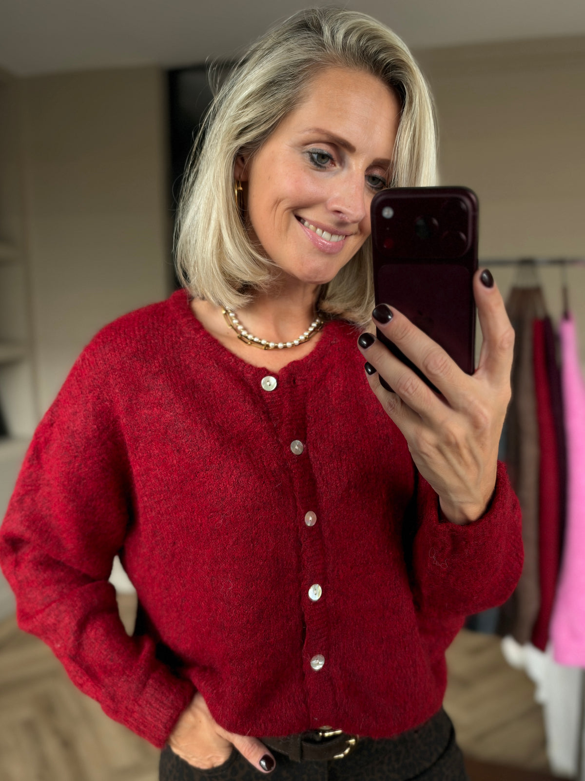 Vest Vito Burgundy