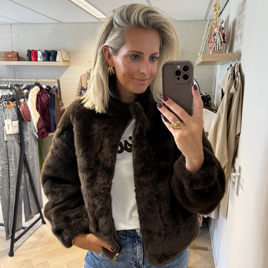Jack Francy Faux Fur Choco
