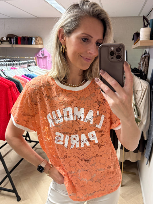 Shirt Lucy L'Amour Paris Peach