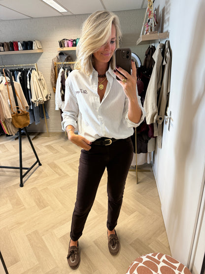 Jeans Eva Mom Fit Choco Bruin