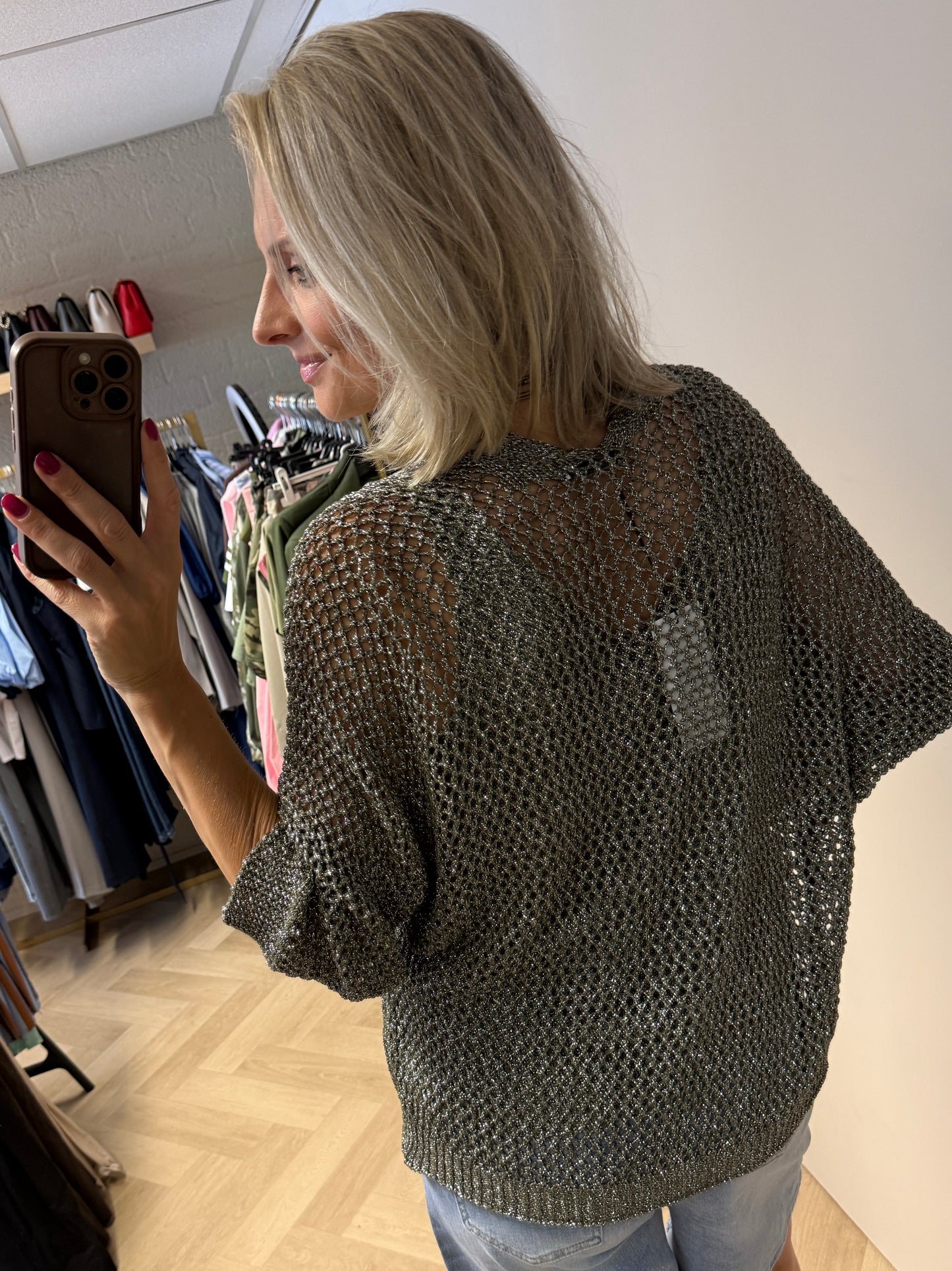 Twin-Set Armygroen Lurex Zilver