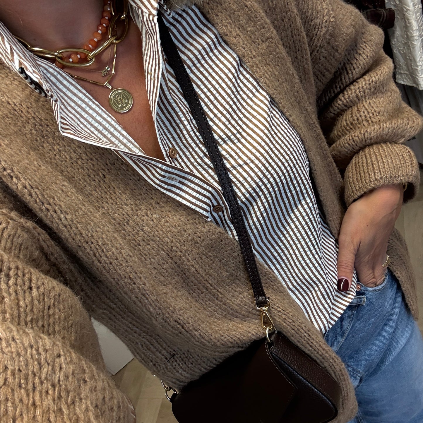 Blouse Sendra Streep Camel