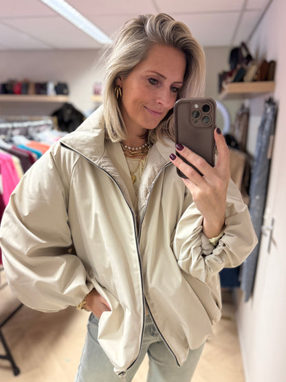 Jas Fabienne Pof Gevoerd Ecru