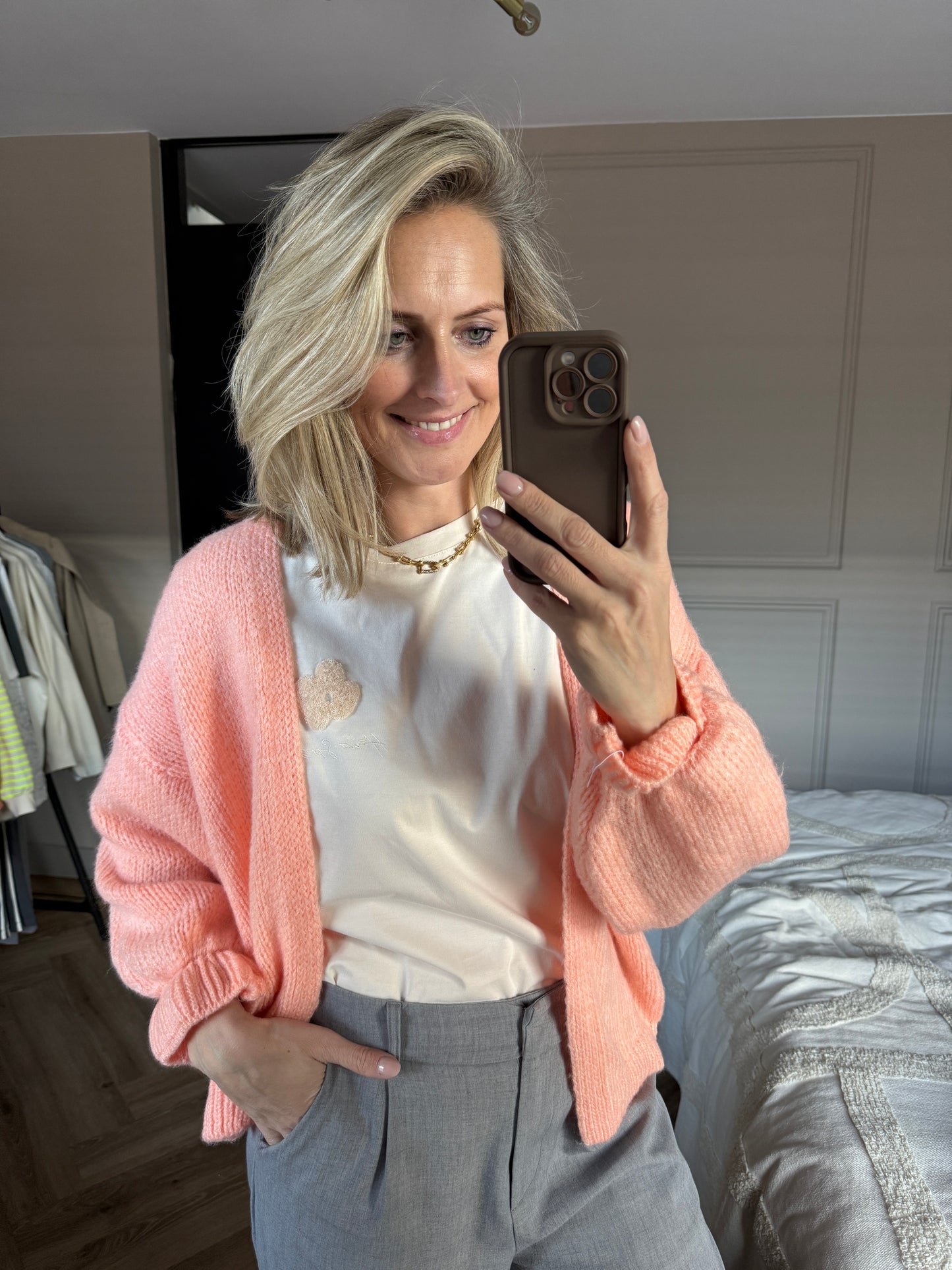 T-shirt Spring Paillet Roze