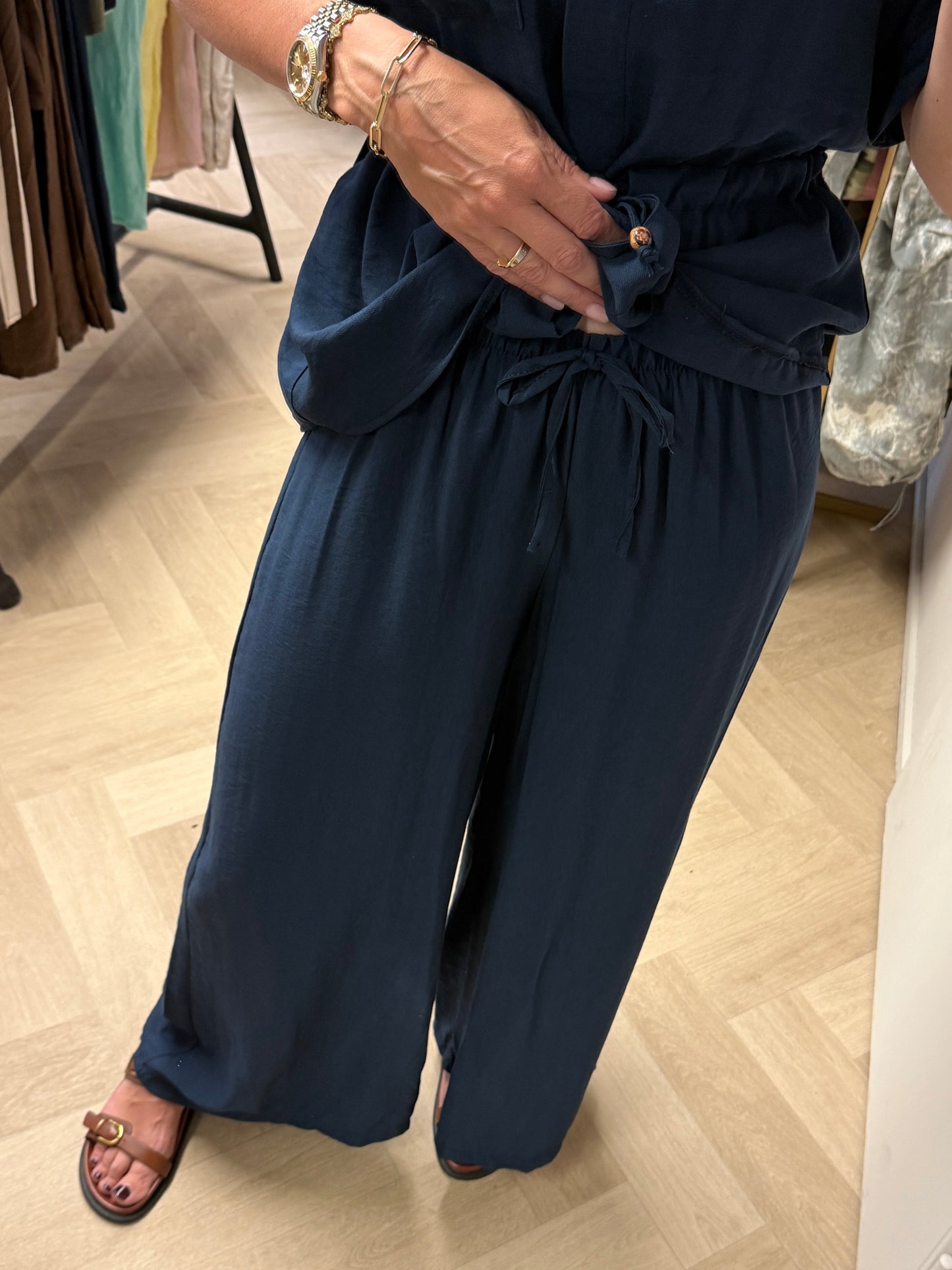 Co Ord Set Vera Donkerblauw