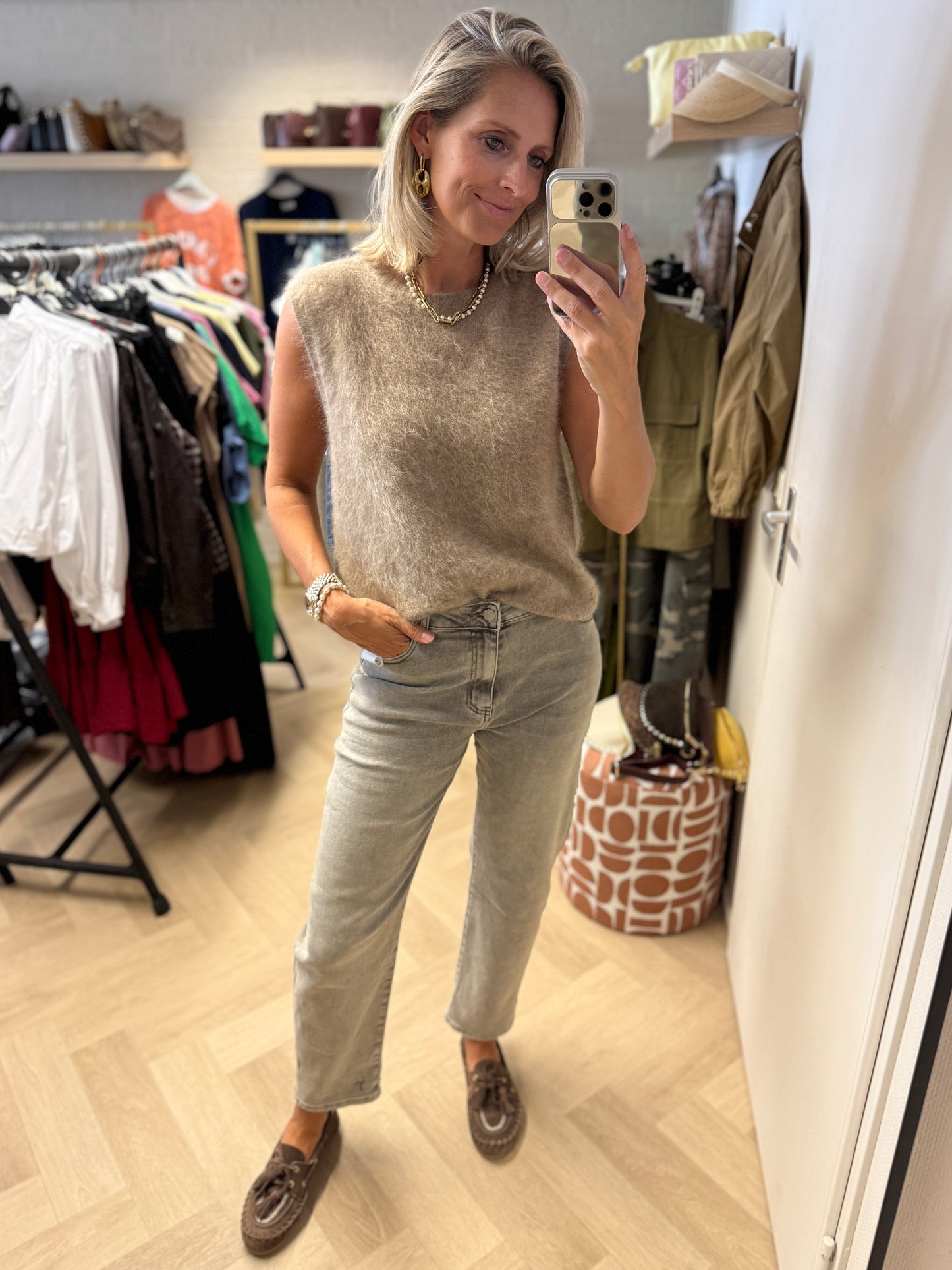 Jeans Bella Grijs Taupe