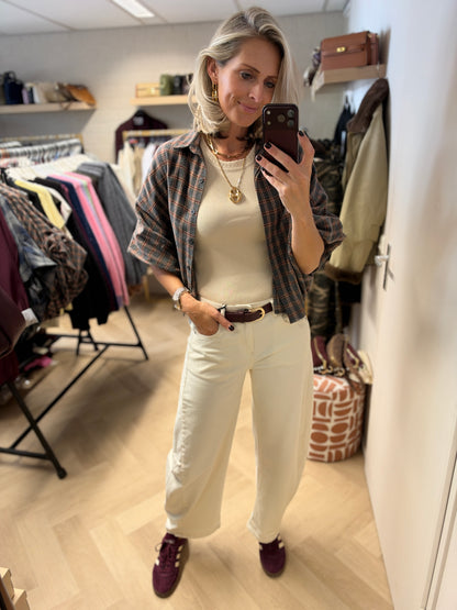 Jeans Melly Barrel Ecru