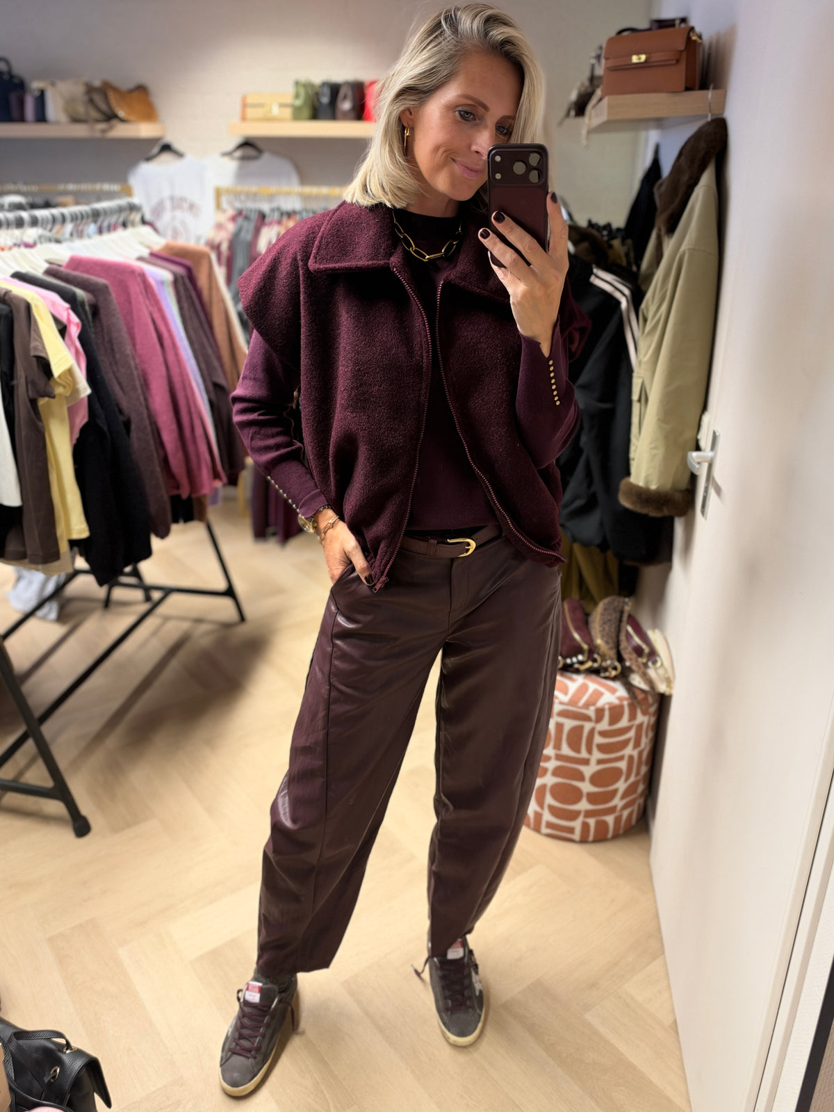 Vest Kirsten Plum