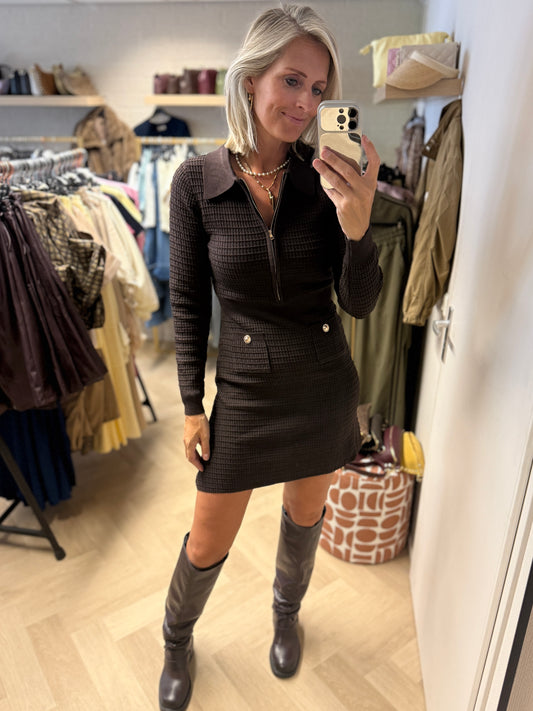 Jurk Charlot Bruin