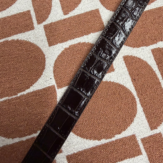 Riem Suus Leer Croco Bruin