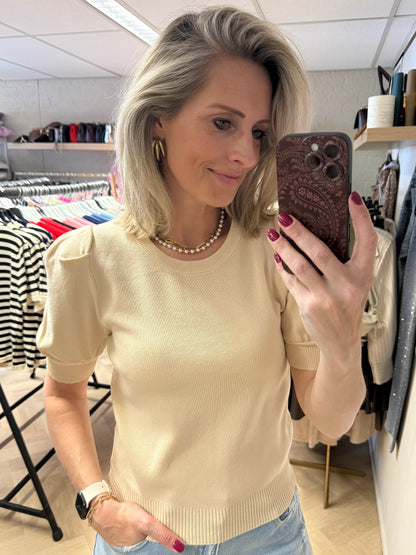 Shirt Lois Pofmouw Beige