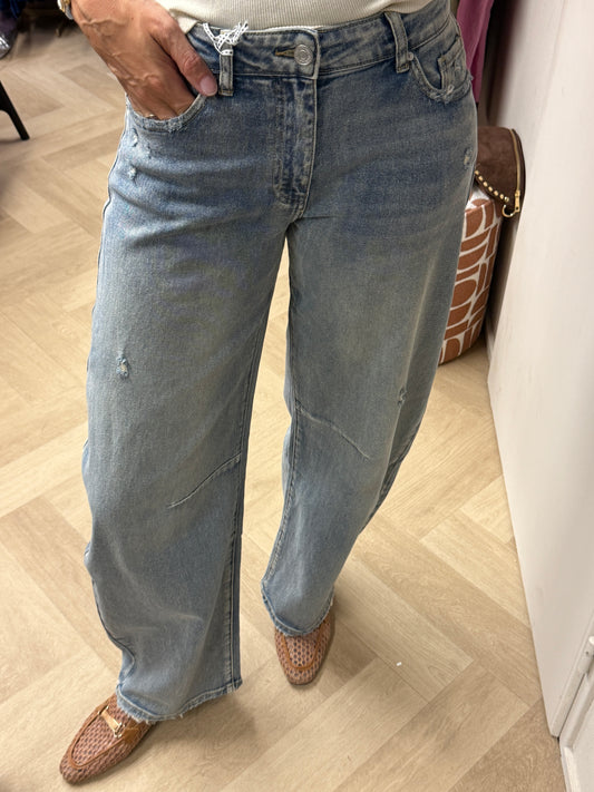 Jeans QH Jill Barrel Fit Light Blue Zand