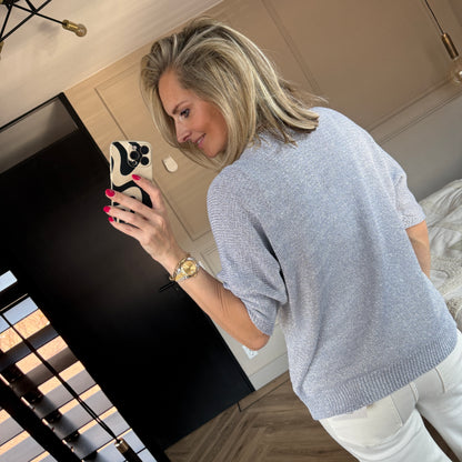 Vest Joelle Lurex Grijs