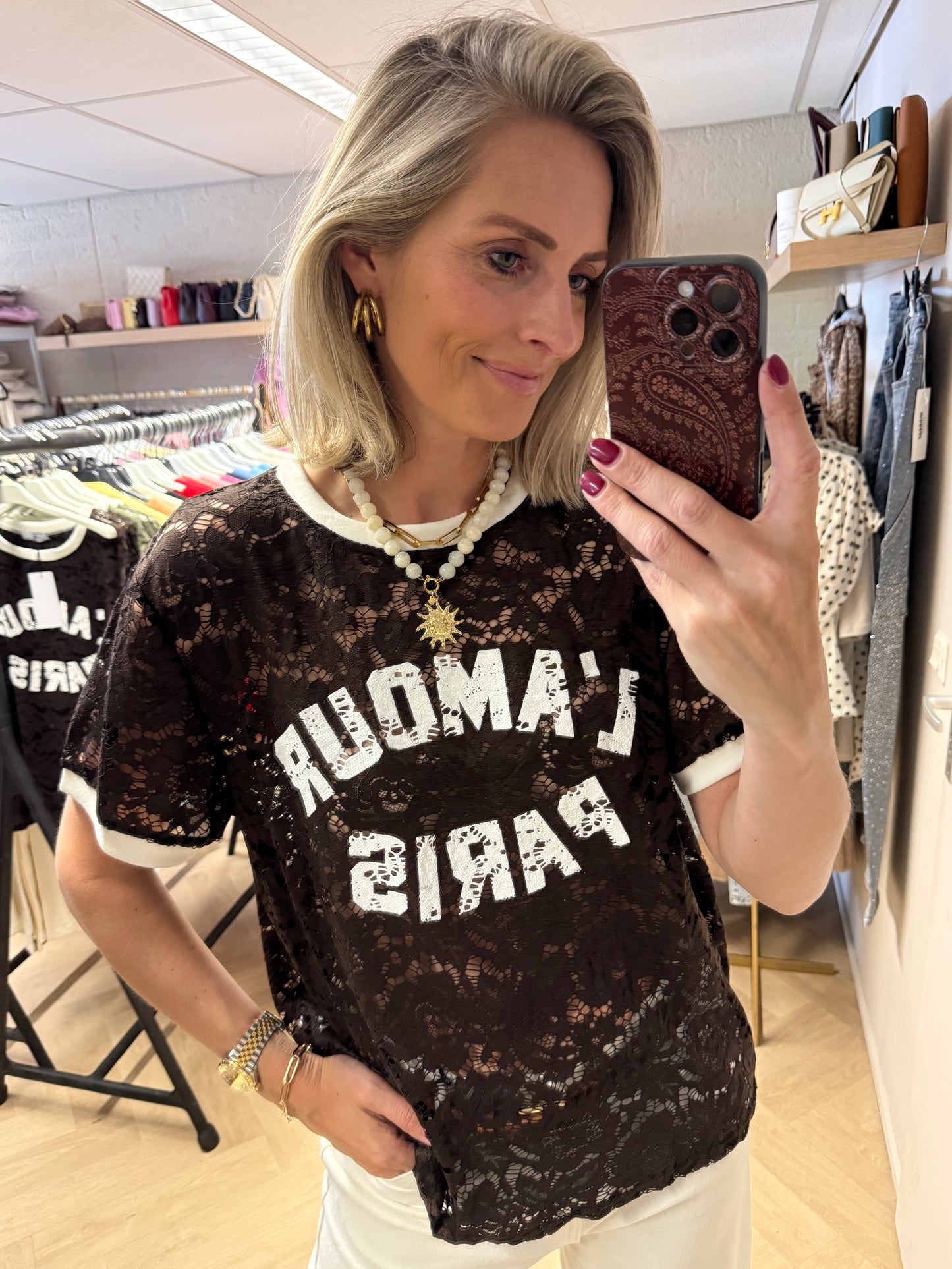 Shirt Lucy L'Amour Paris Choco