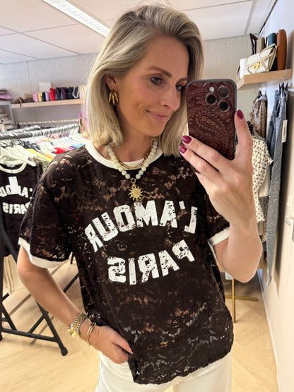 Shirt Lucy L'Amour Paris Choco