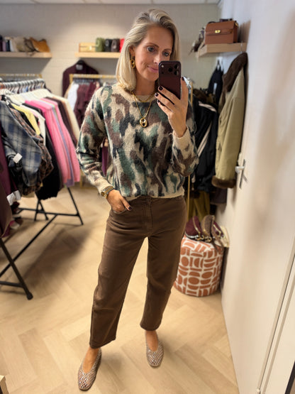 Trui Armyprint Groen
