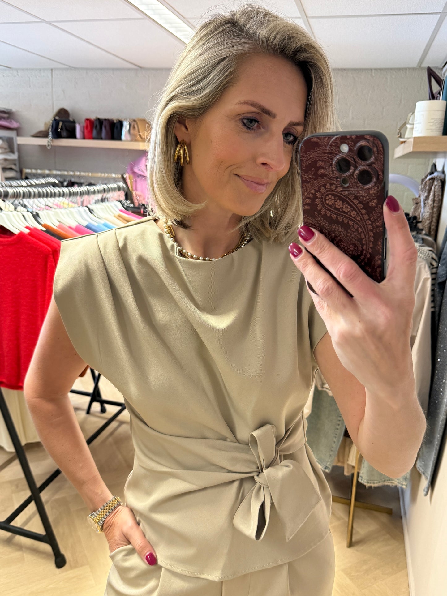 Top Farah Beige