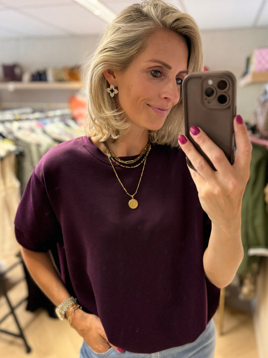 Shirt Ellie Comfy Pof Aubergine