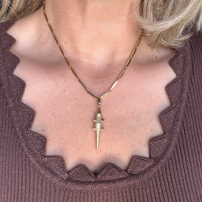 Ketting Mia Krokodil Goud