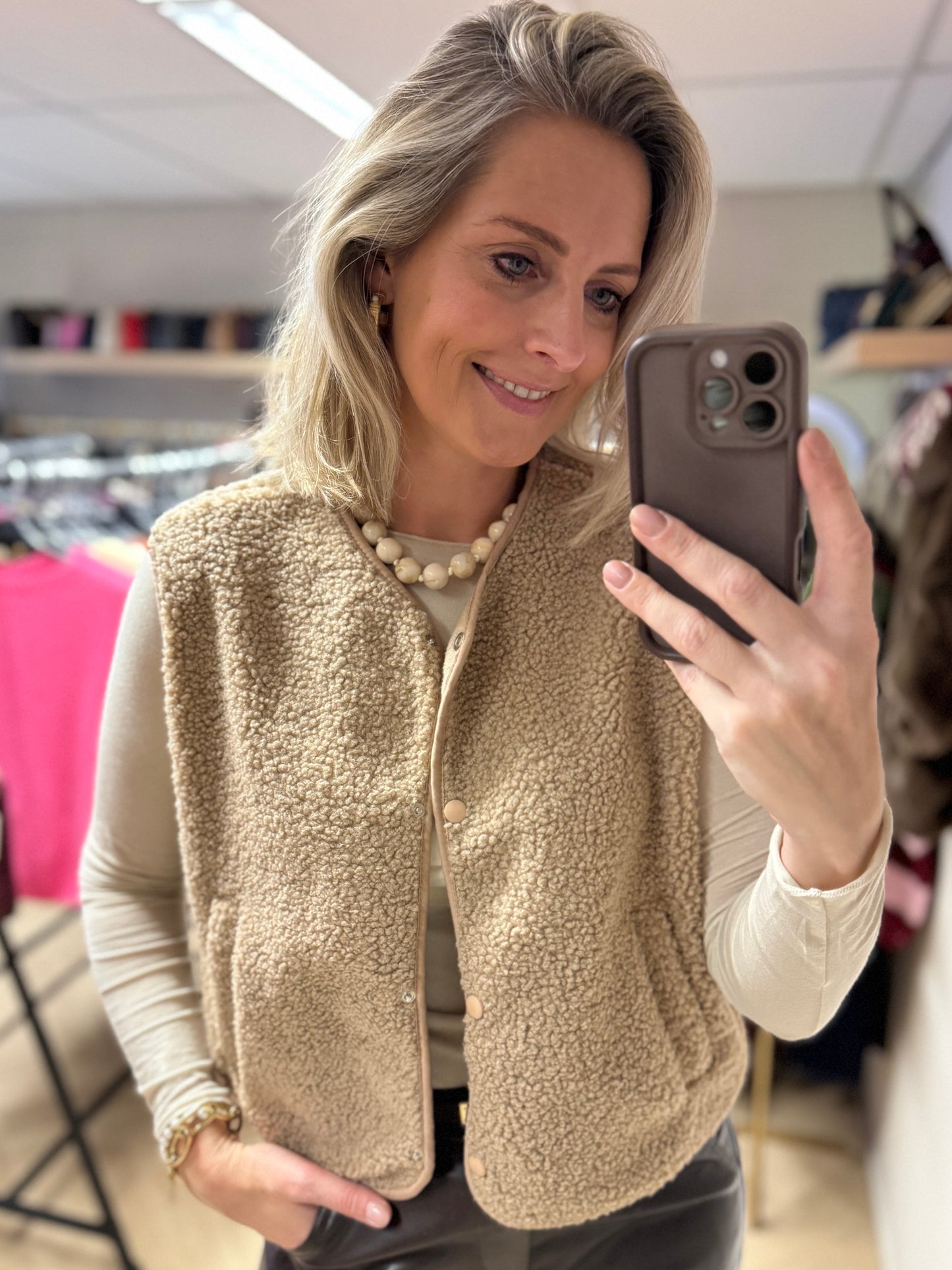 Gilet American Teddy Camel