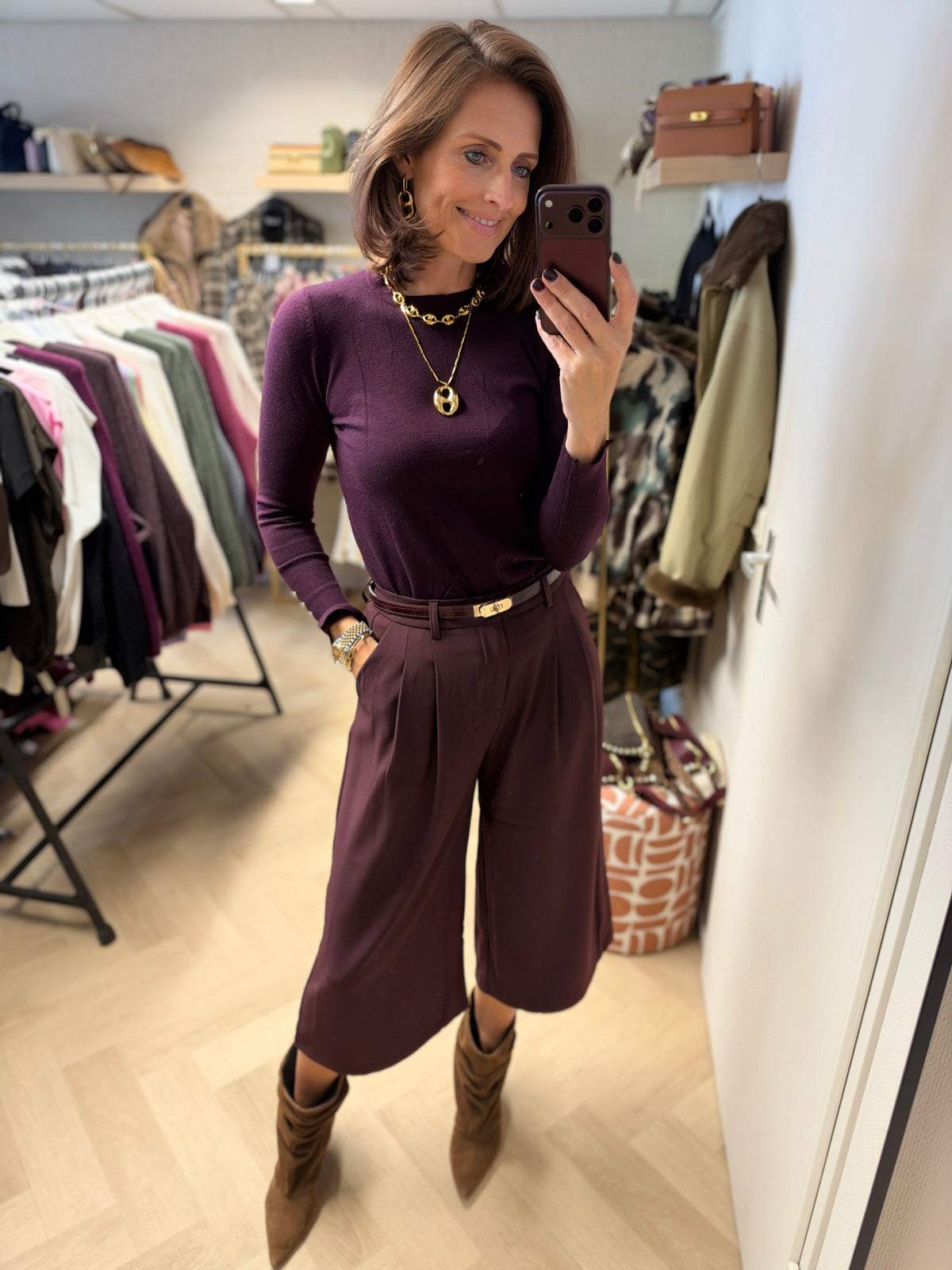 Jort Khloe Bandplooi Plum