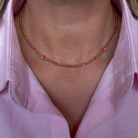 Ketting Isabel Koraal Goud
