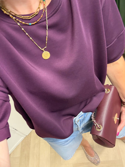 Shirt Ellie Comfy Pof Aubergine