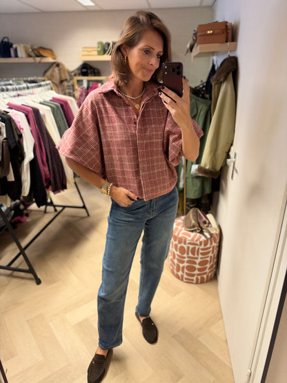 Blouse Mila Ruit Rood
