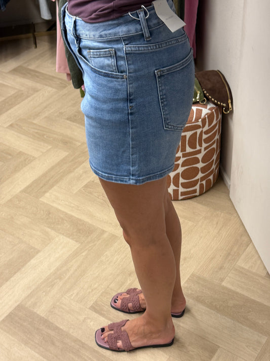 Jeans Short Fleur Denimblauw