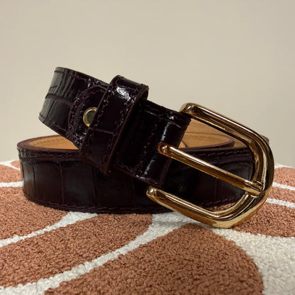 Riem Suus Leer Croco Bordeaux