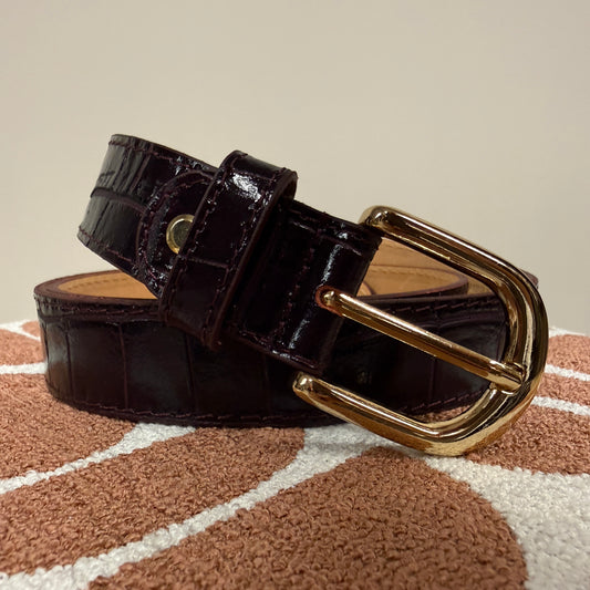 Riem Suus Leer Croco Bordeaux