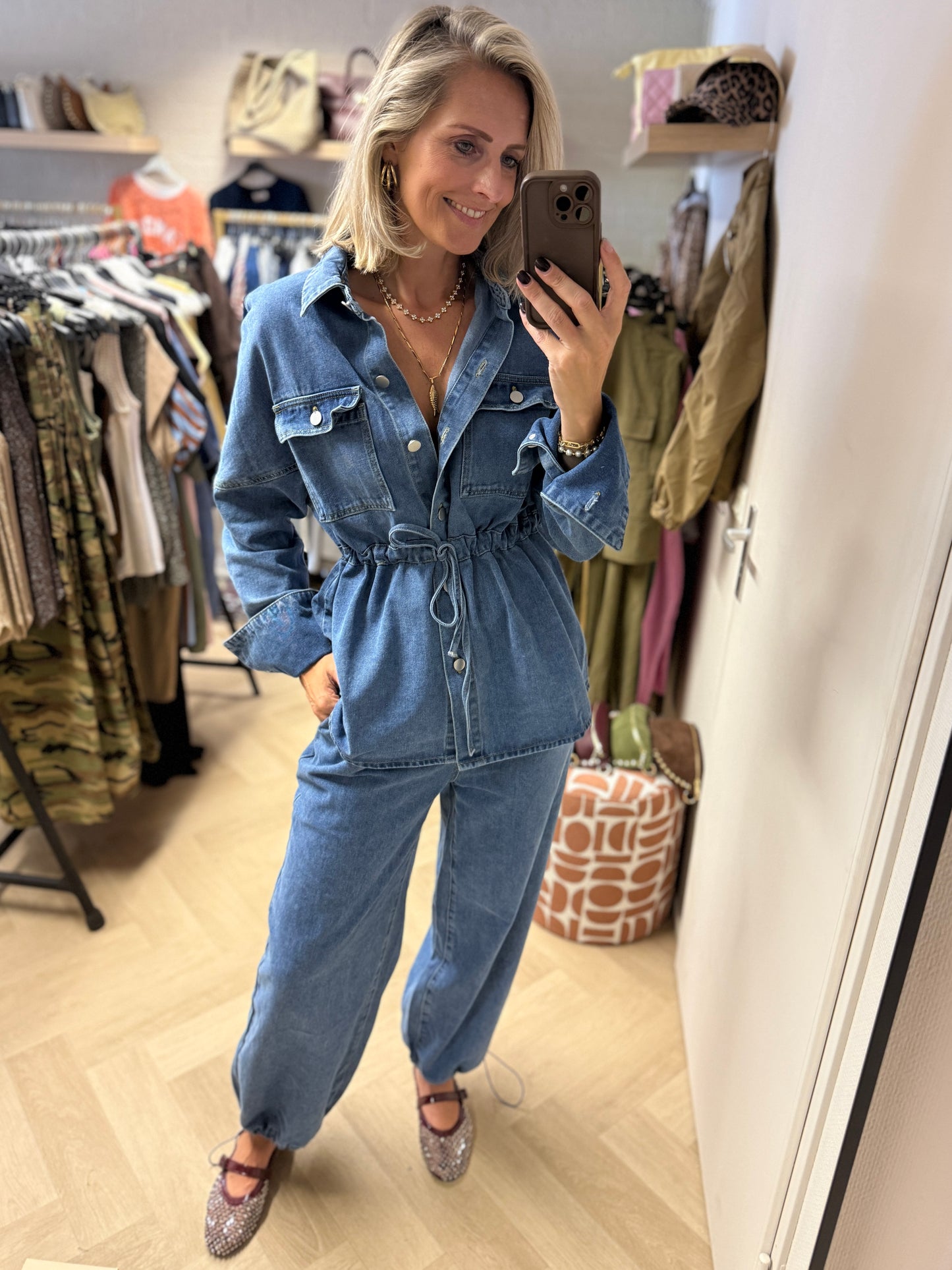 Co Ord Set Coco Denim Blauw