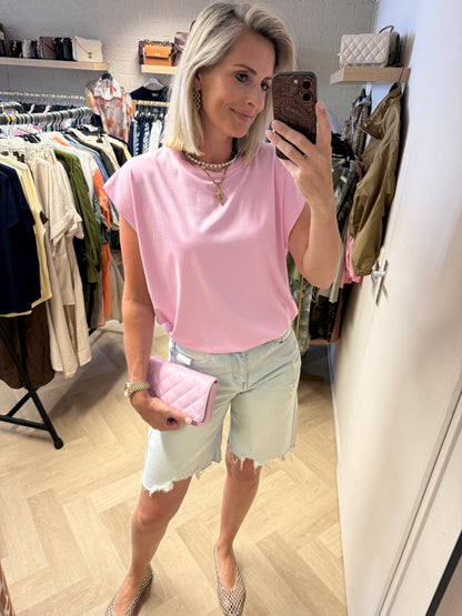 Shirt Joy Elastiek Roze