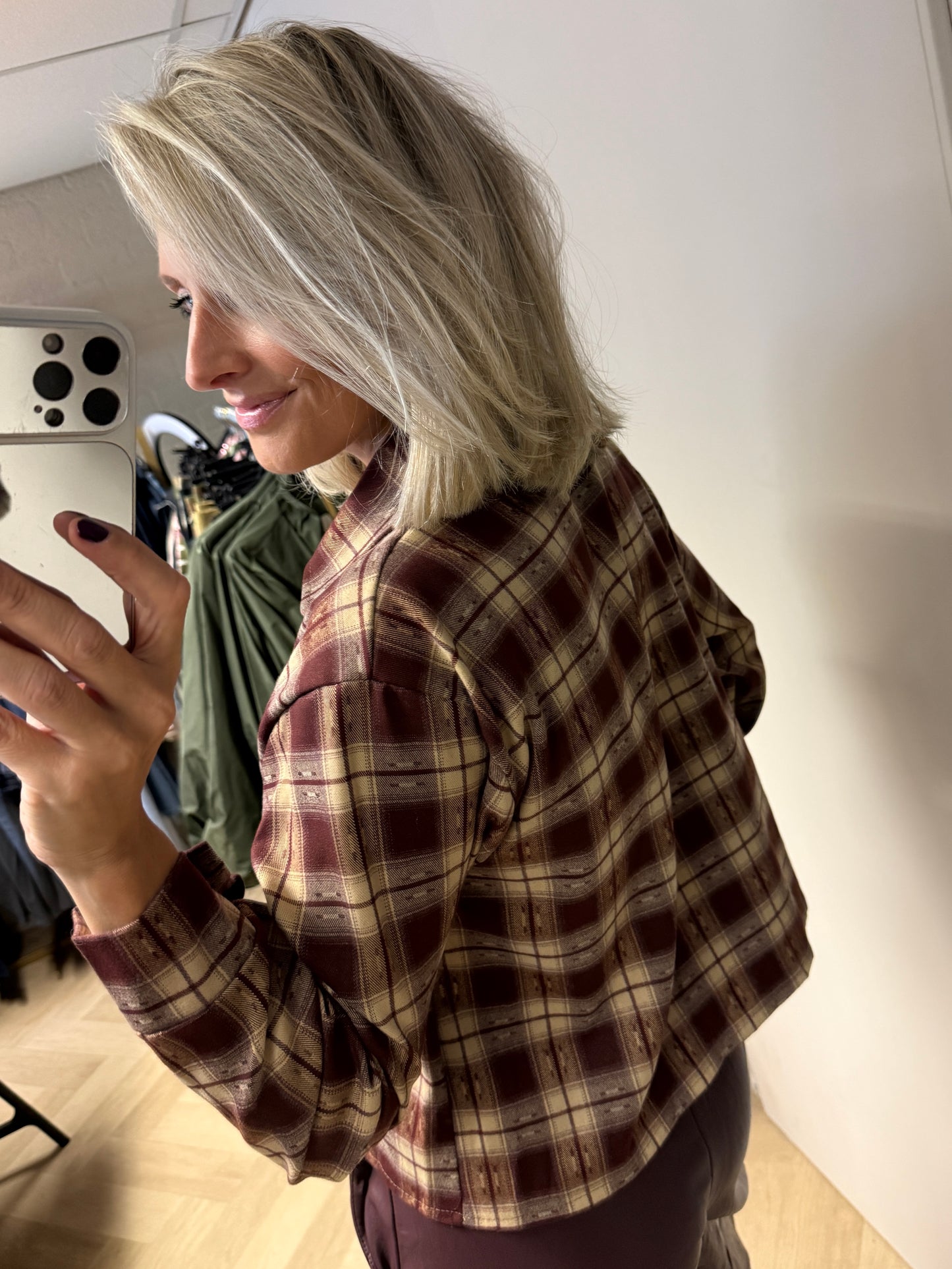 Blouse Joy Ruit Bordeaux Crème